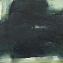 „Verweht im Blätterfall“   2007   Öl/Pigmente/Holz   33 x 35 cm